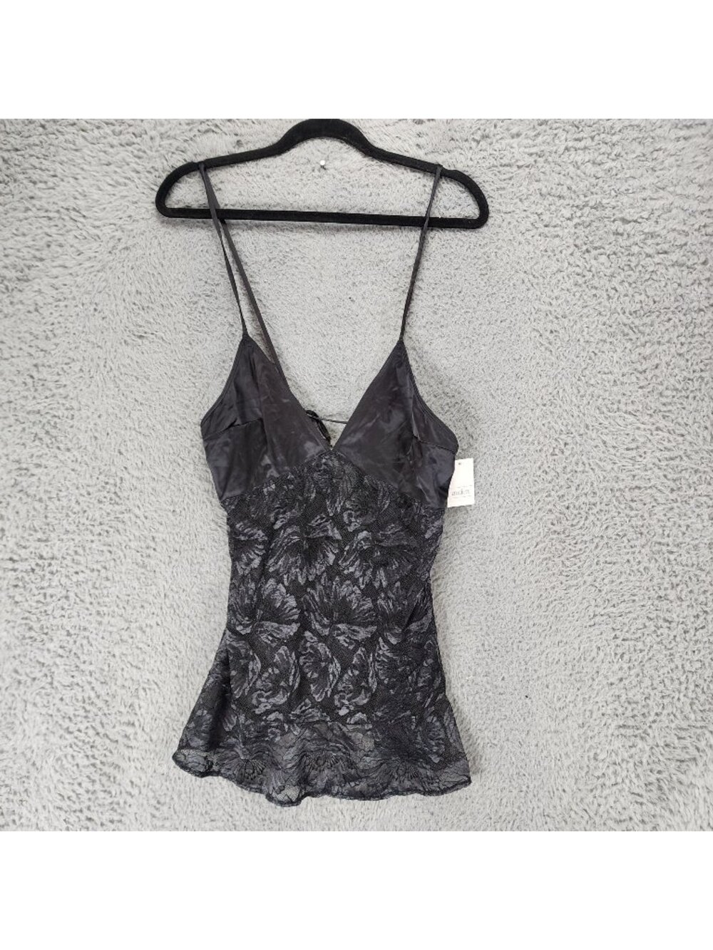 Auden Intimates Womens Medium Black Sleeveless Camisole Two Piece Set *NWT*